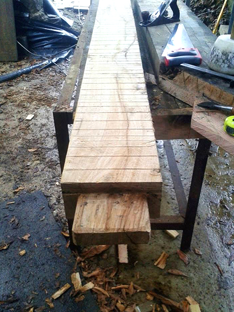 photo of oak frame carpentry